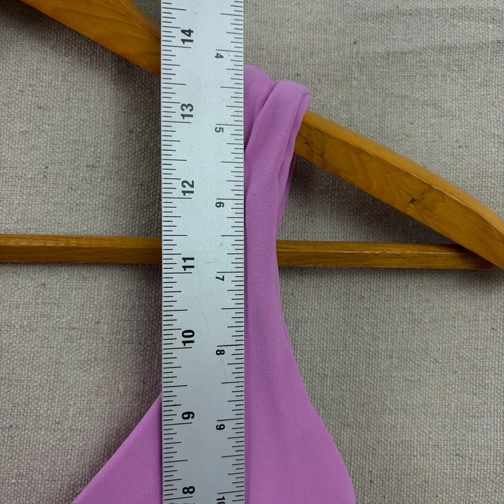 Lululemon Align Tank Top Womens Size 0 Purple Cropped‎ V-Neck Nulu Bra